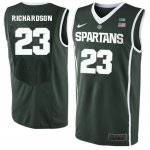 Men Michigan State Spartans NCAA #23 Jason Richardson Green Authentic Nike Stitched College Basketball Jersey YR32X63JJ
